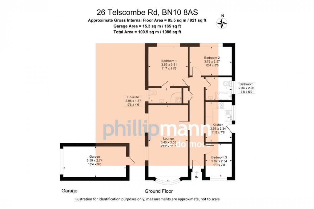 Floorplan for Telscombe Road, Peacehaven