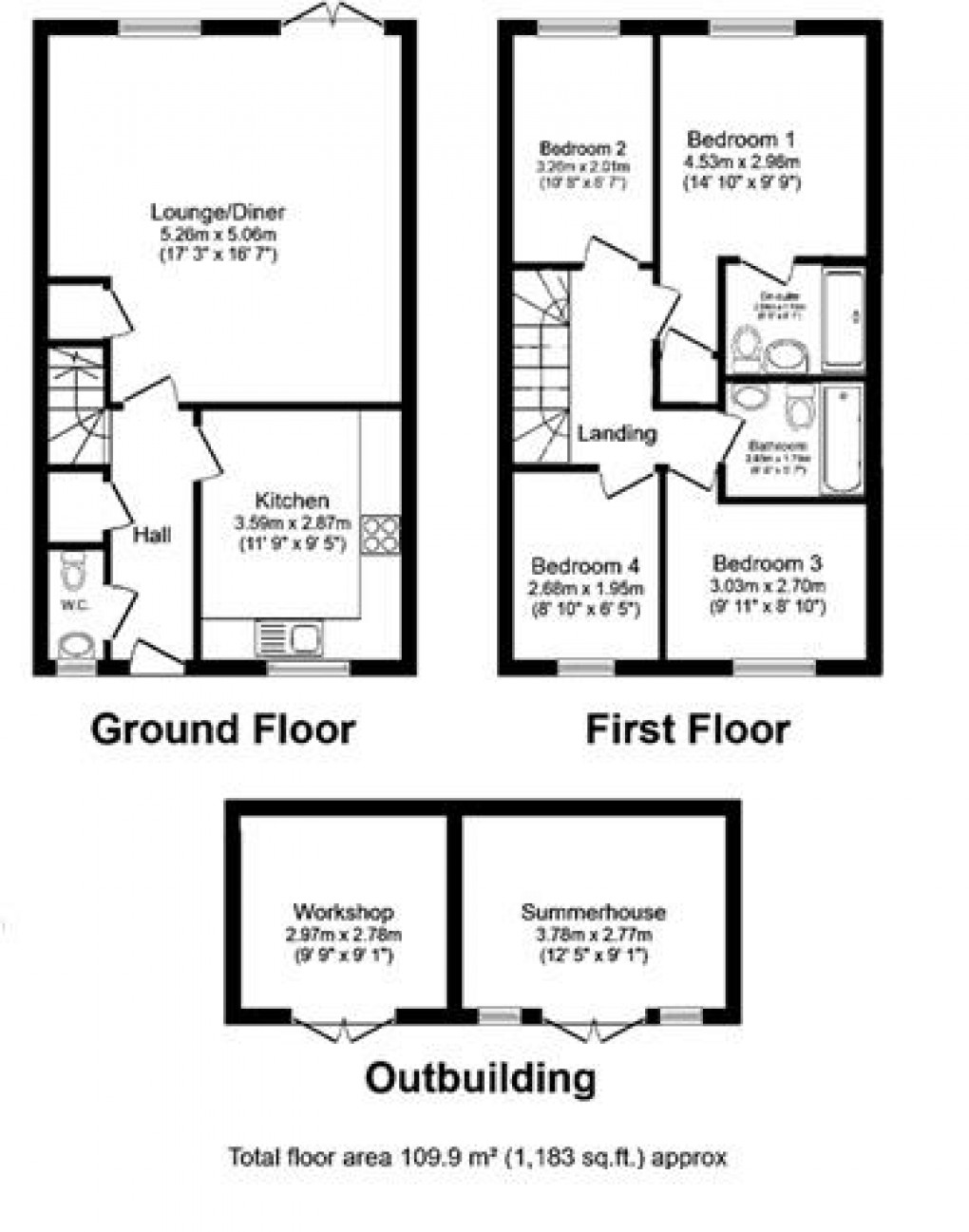 Floorplan for Arundel Road, Peacehaven