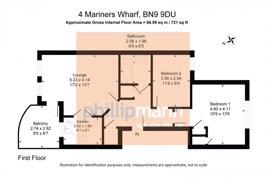 Floorplan for Fort Road, Newhaven