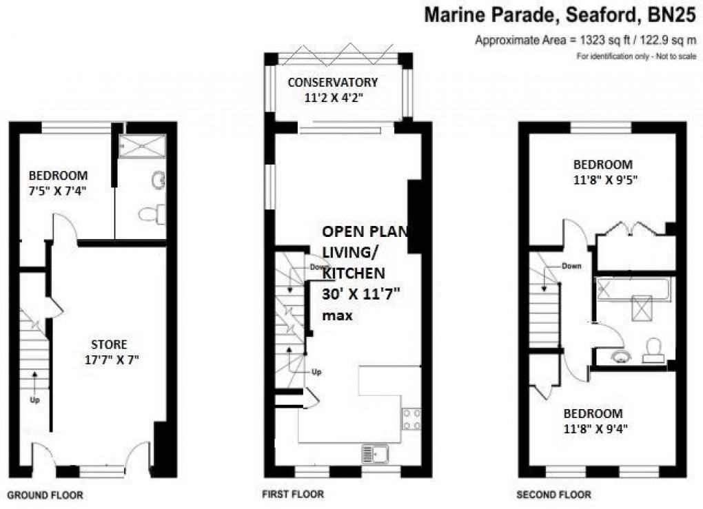 Floorplan for Marine Parade, Seaford
