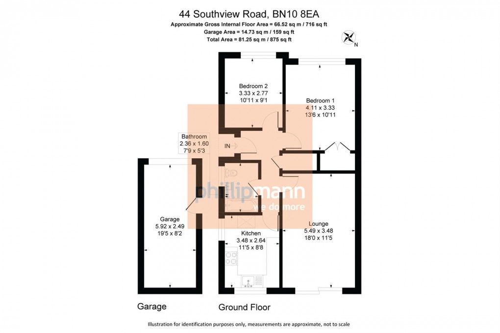 Floorplan for Southview Road, Peacehaven
