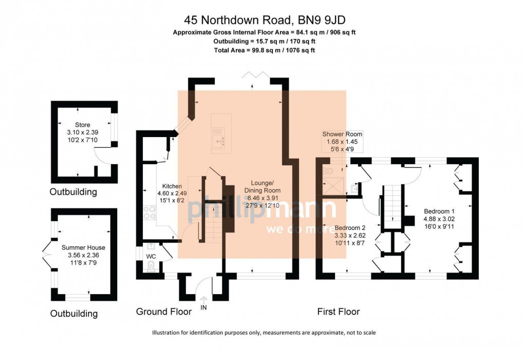 Floorplan for Northdown Road, Newhaven