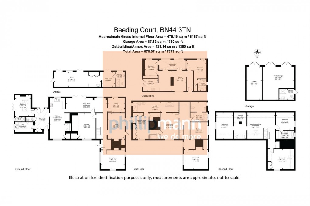 Floorplan for Beeding Court, Shoreham Road, Upper Beeding, Steyning