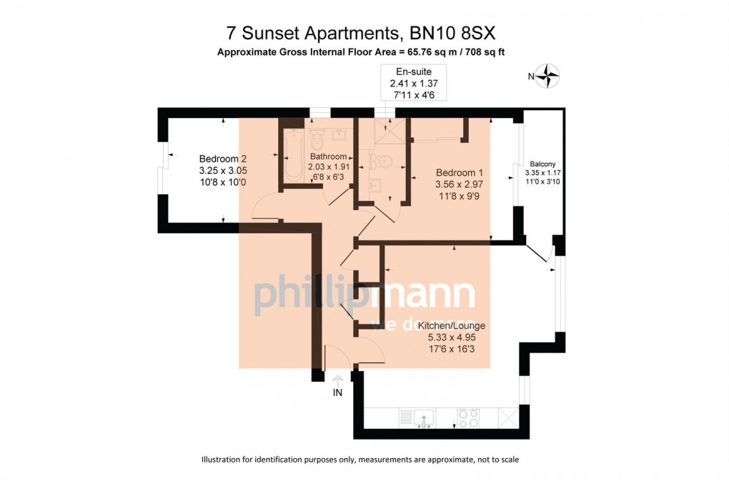 Floorplan for South Coast Road, Peacehaven