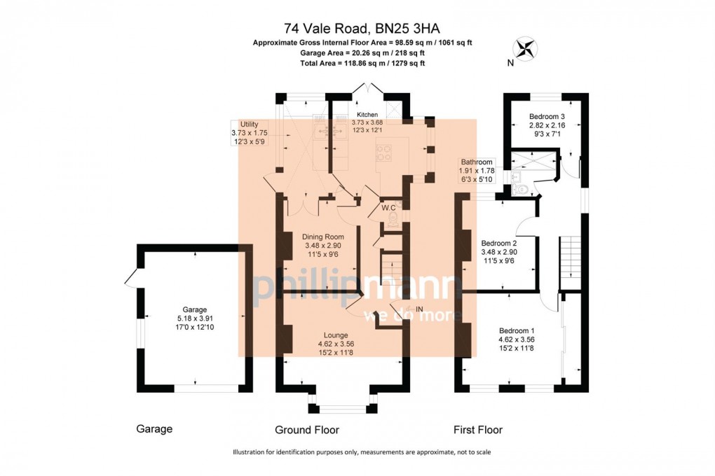 Floorplan for Vale Road, Seaford