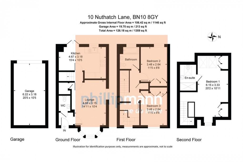 Floorplan for Nuthatch Lane, Peacehaven