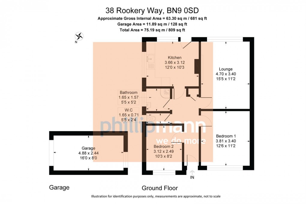Floorplan for Rookery Way, Newhaven