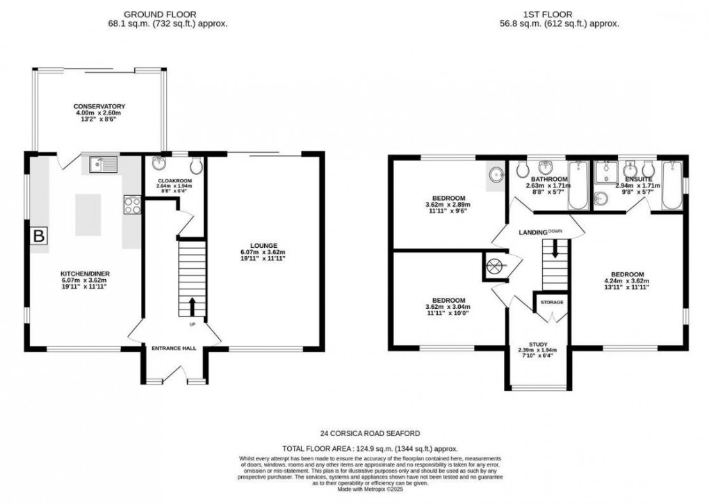 Floorplan for Corsica Road, Seaford