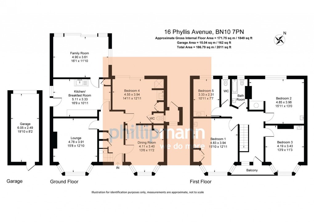 Floorplan for Phyllis Avenue, Peacehaven