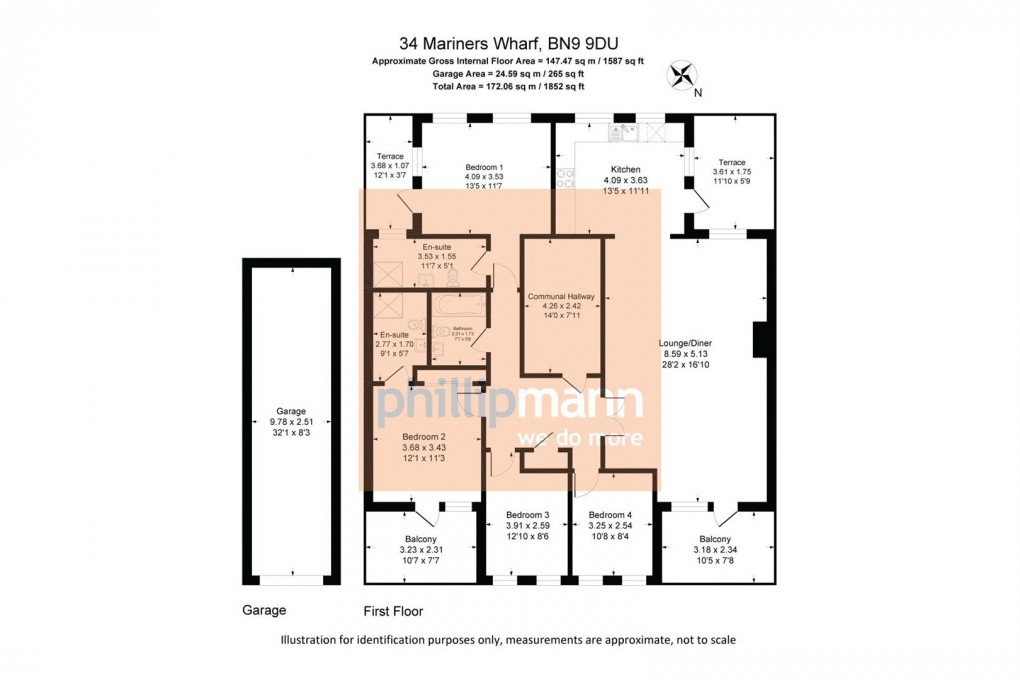 Floorplan for Mariners Wharf, Newhaven