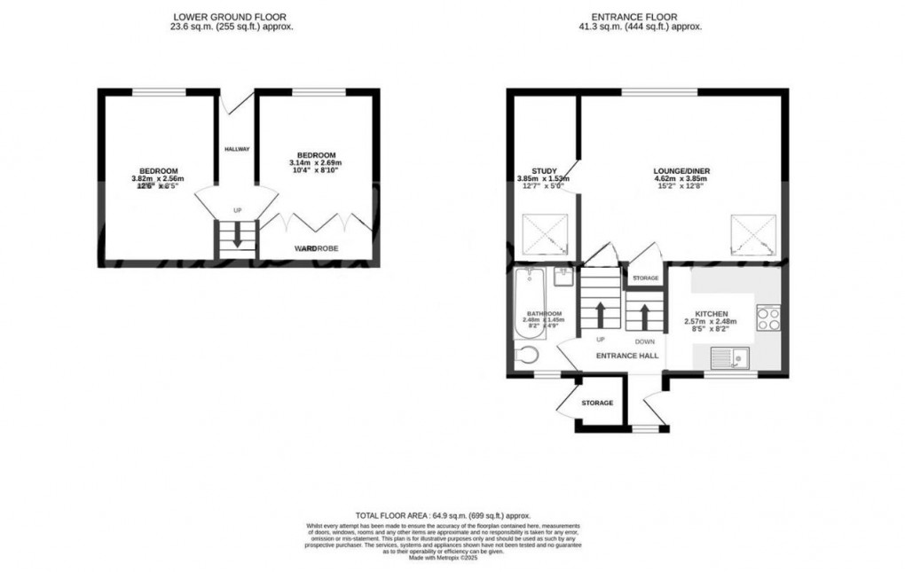 Floorplan for Hazel Close, Newhaven