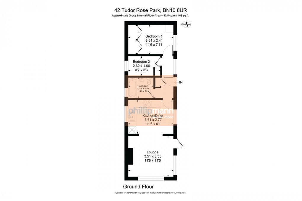 Floorplan for South Coast Road, Peacehaven