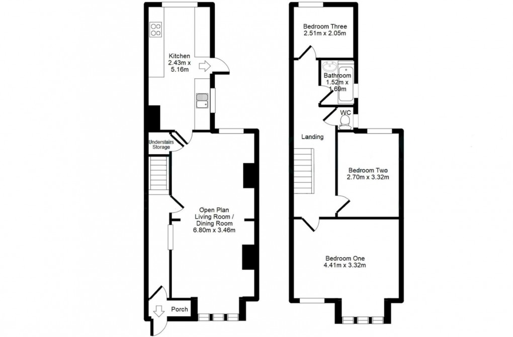 Floorplan for Western Road, Newhaven
