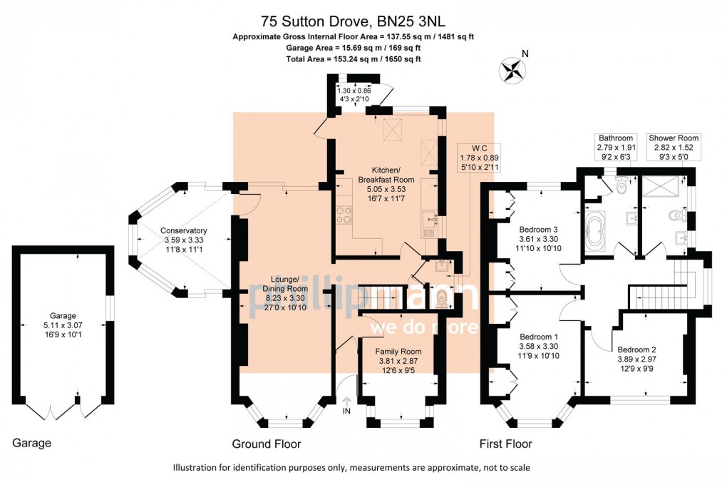 Floorplan for Sutton Drove, Seaford