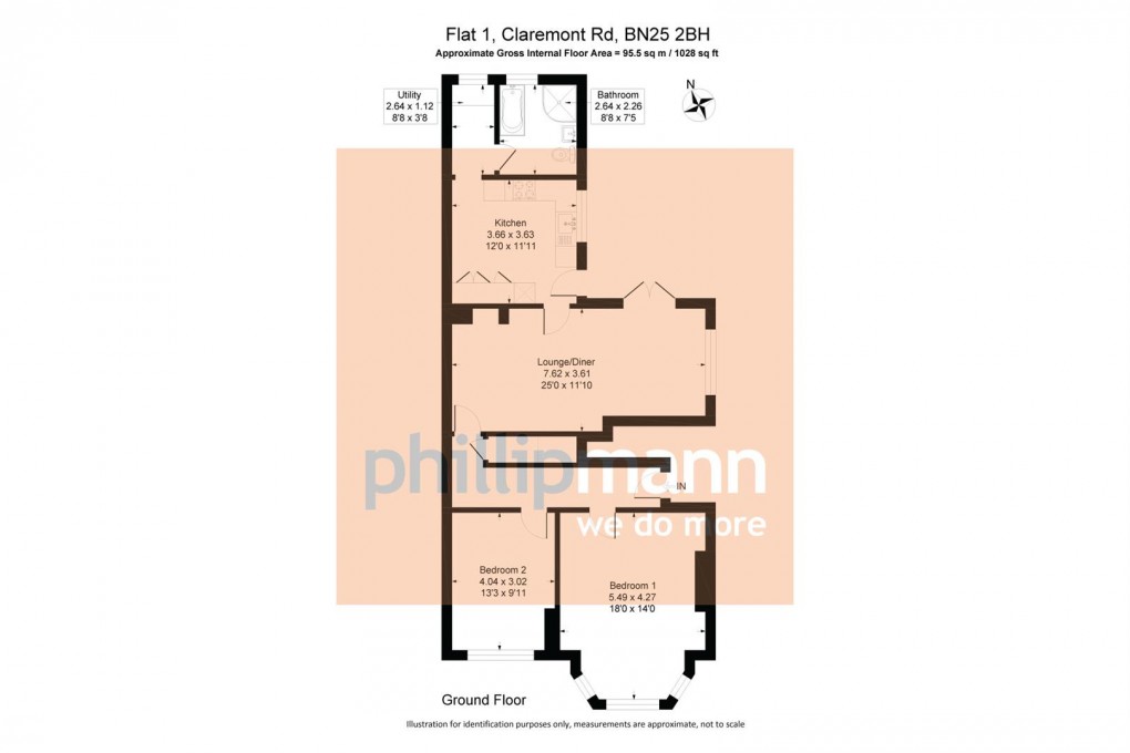 Floorplan for Claremont Road, Seaford