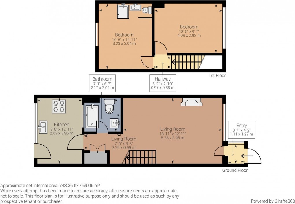 Floorplan for Park Drive Close, Newhaven