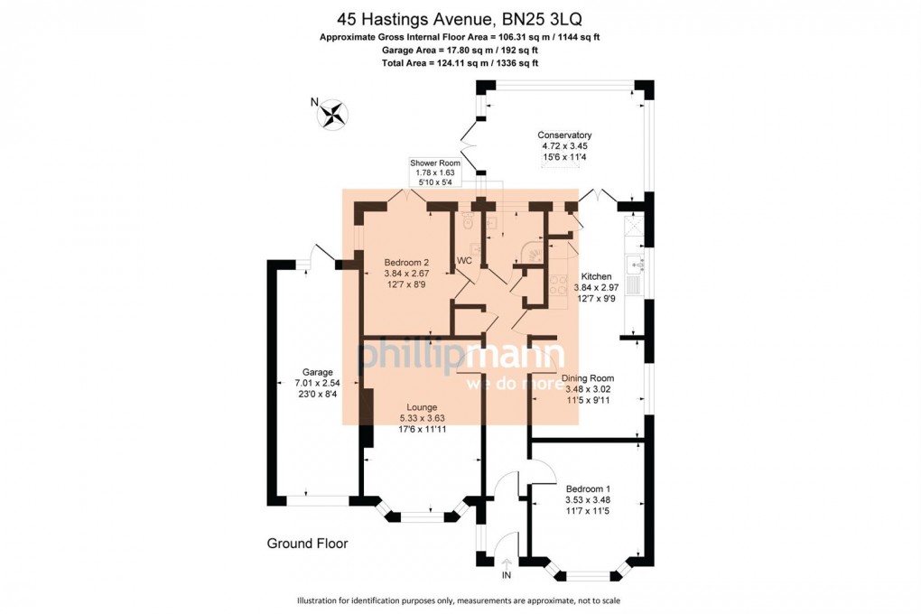 Floorplan for Hastings Avenue, Seaford