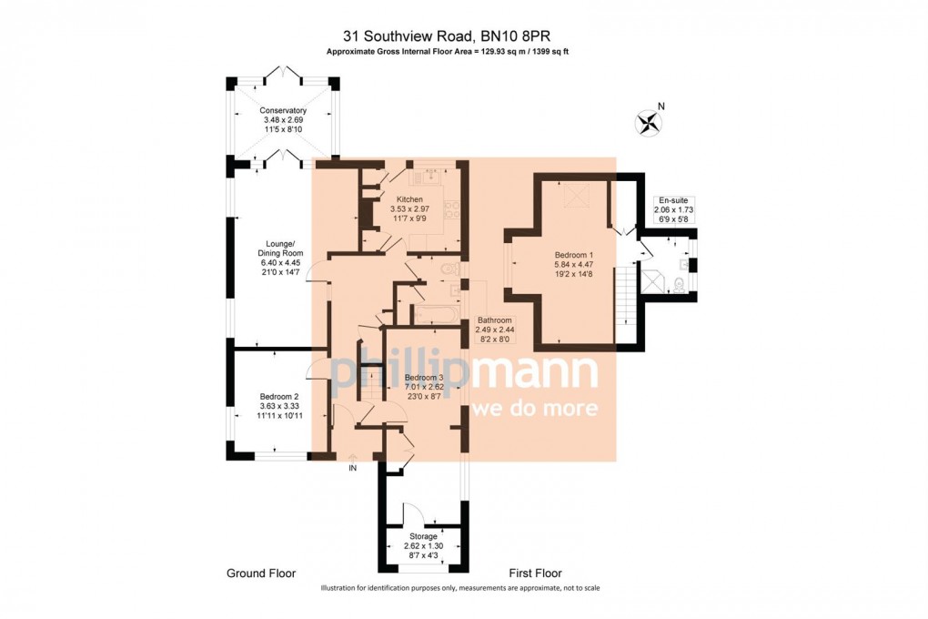 Floorplan for Southview Road, Peacehaven