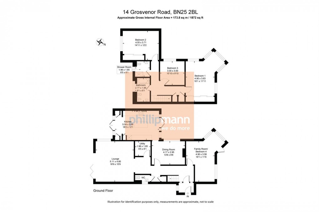 Floorplan for Grosvenor Road, Seaford