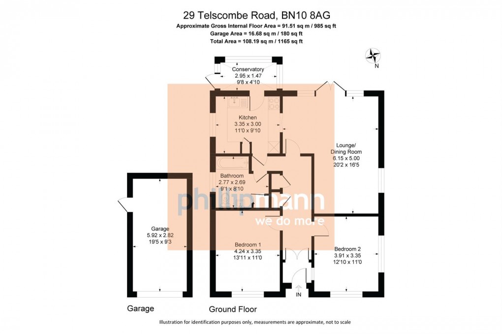 Floorplan for Telscombe Road, Peacehaven