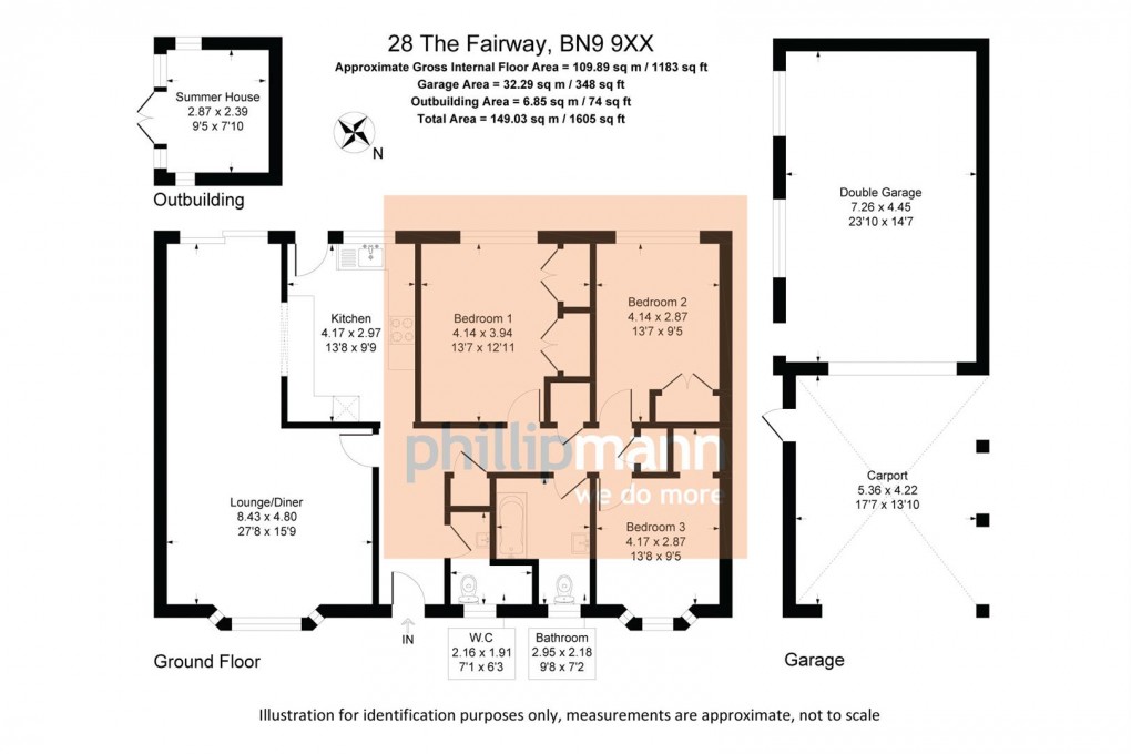 Floorplan for The Fairway, Newhaven