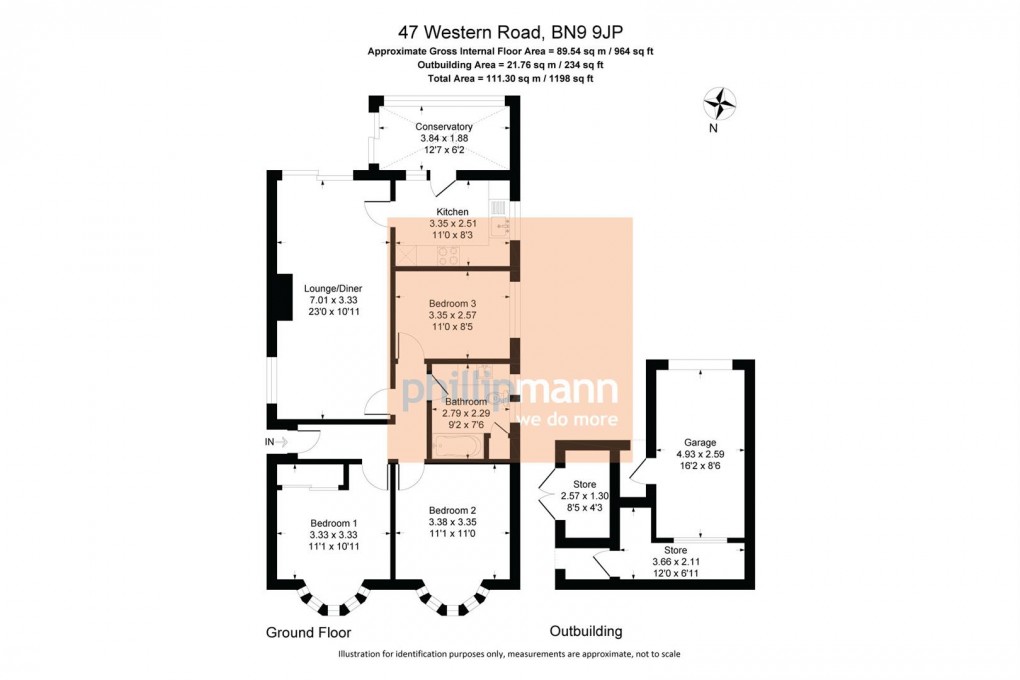 Floorplan for Western Road, Newhaven