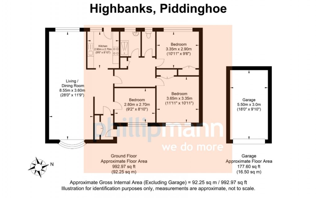 Floorplan for Piddinghoe, Newhaven