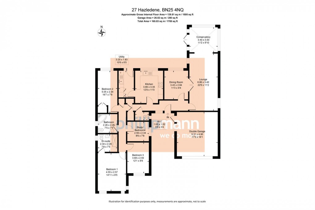 Floorplan for Hazeldene, Seaford