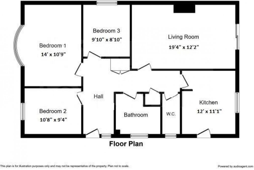 Floorplan for Victor Close, Seaford