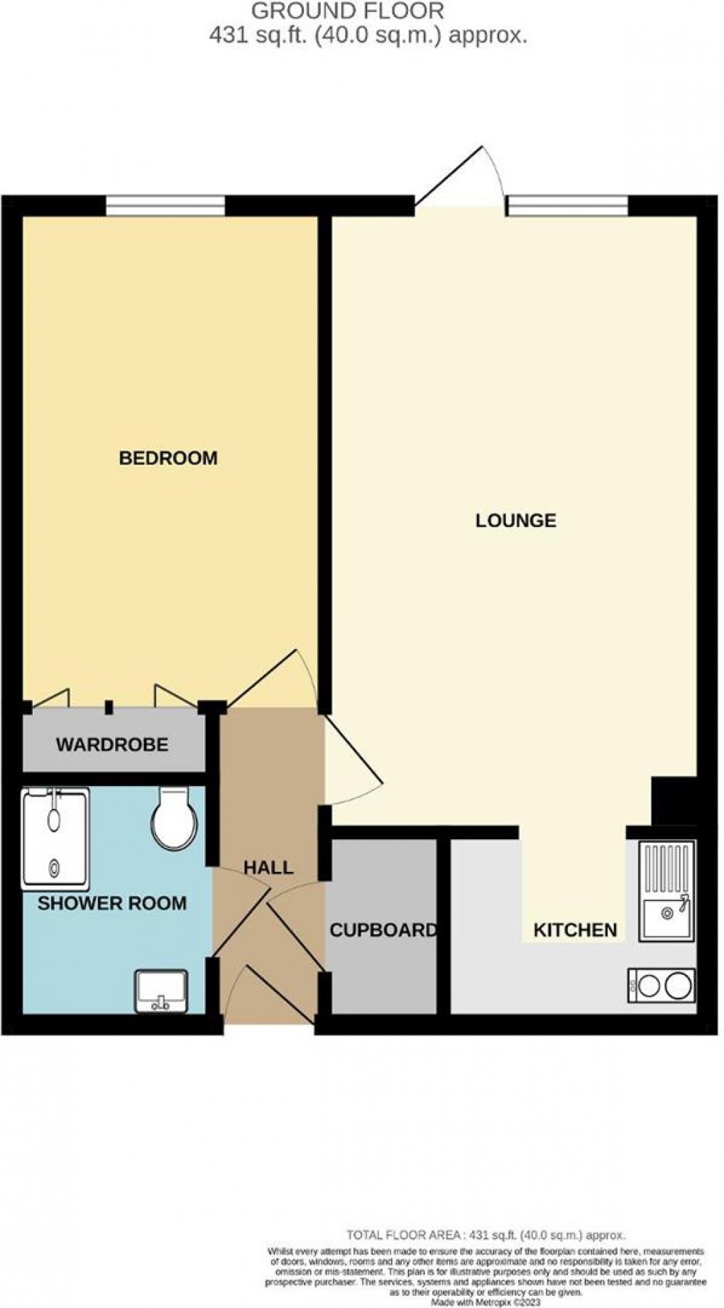 Floorplan for Merryfield Court, Seaford
