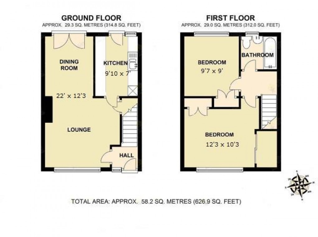Floorplan for Denton Road, Newhaven