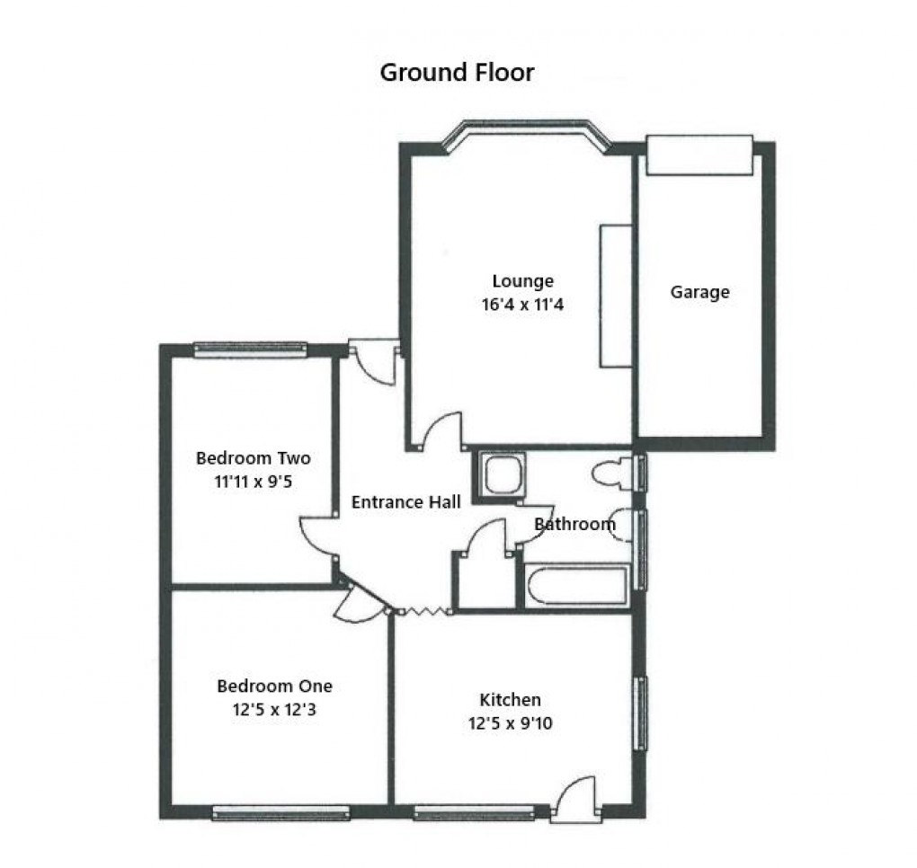 Floorplan for Slindon Avenue, PEACEHAVEN