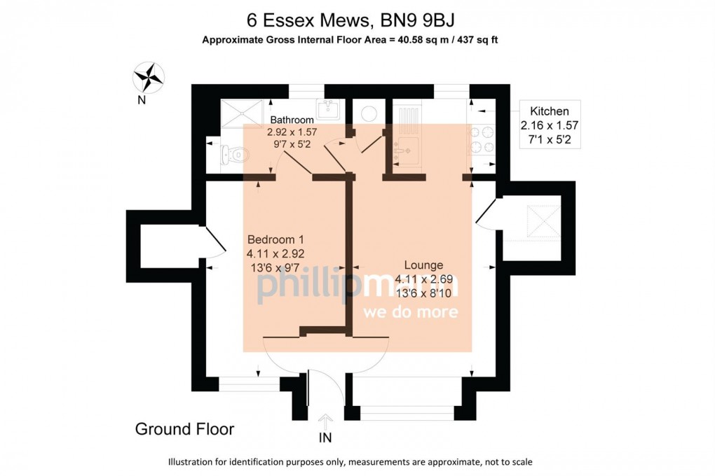 Floorplan for Essex Place, Newhaven