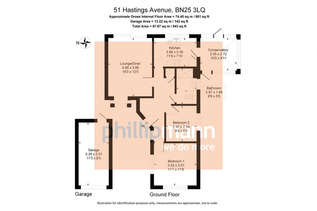 Floorplan for Hastings Avenue, Seaford