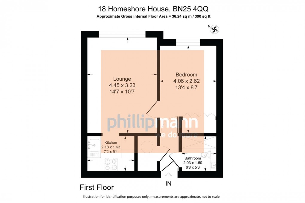 Floorplan for Sutton Road, Seaford