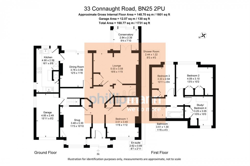 Floorplan for Connaught Road, Seaford