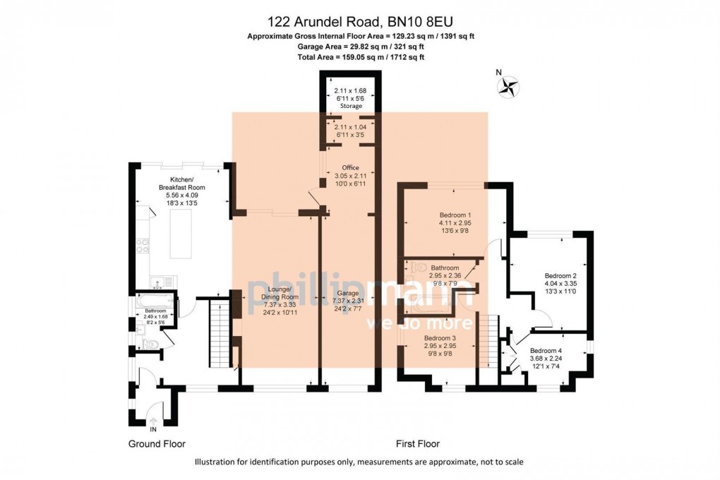 Floorplan for Arundel Road, Peacehaven