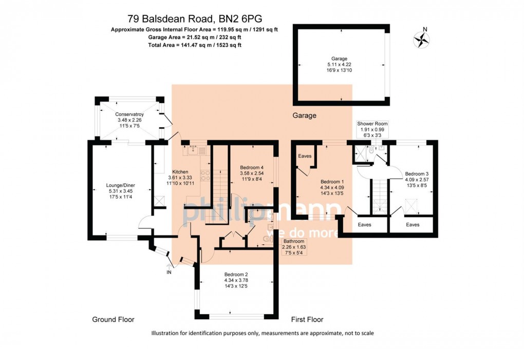Floorplan for Balsdean Road, Brighton