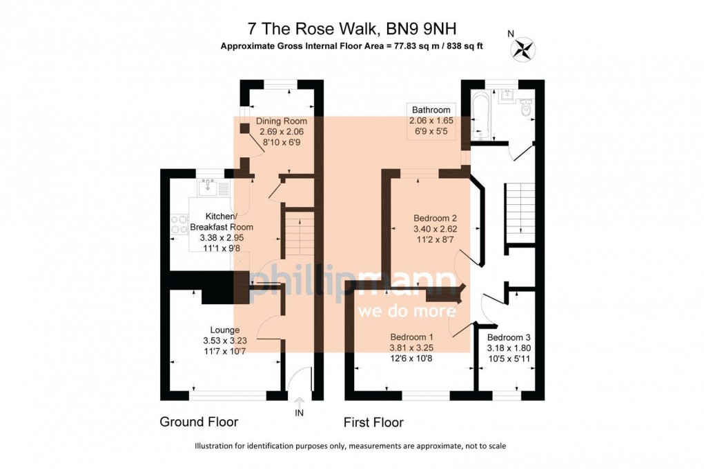 Floorplan for The Rose Walk, Newhaven
