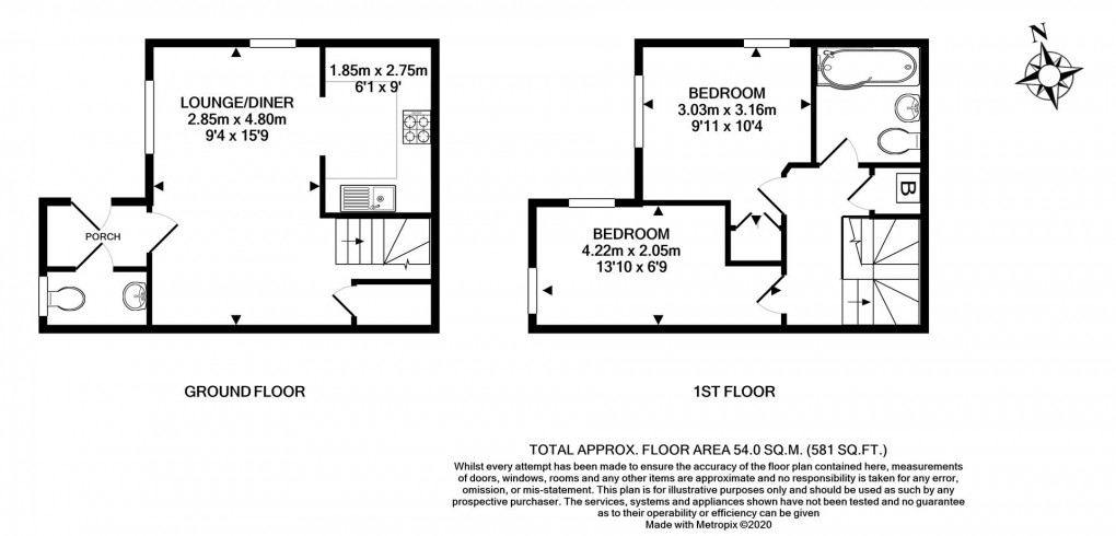 Floorplan for Flint Way, Peacehaven