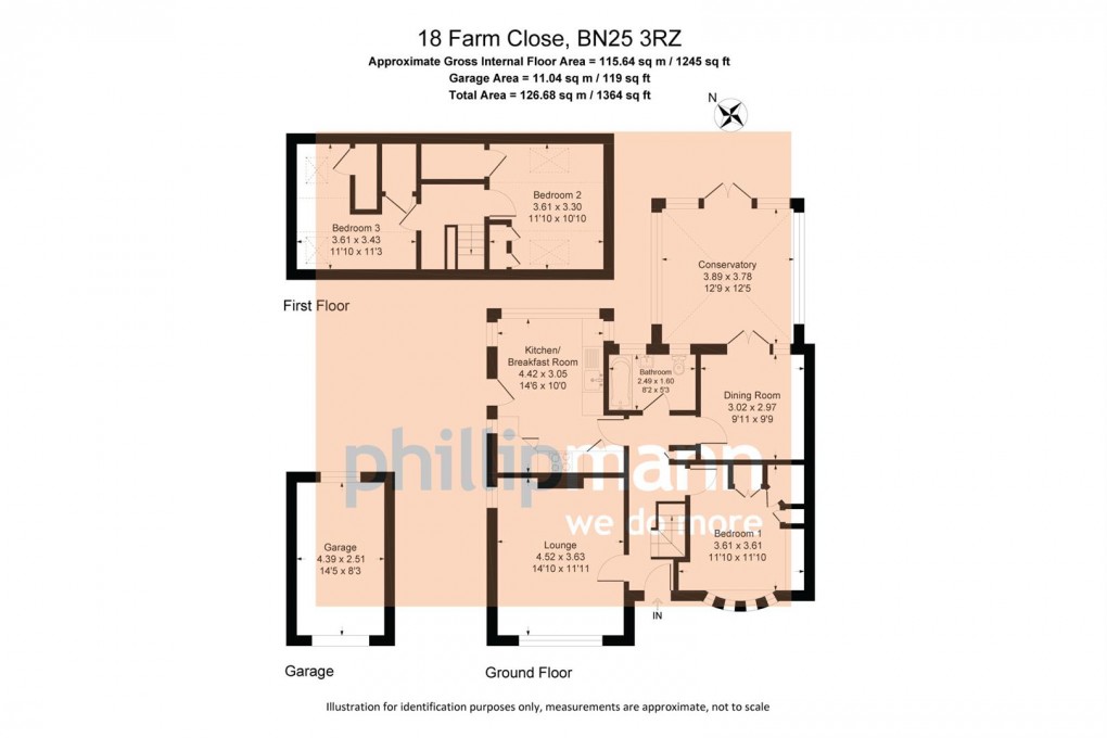 Floorplan for Farm Close, Seaford