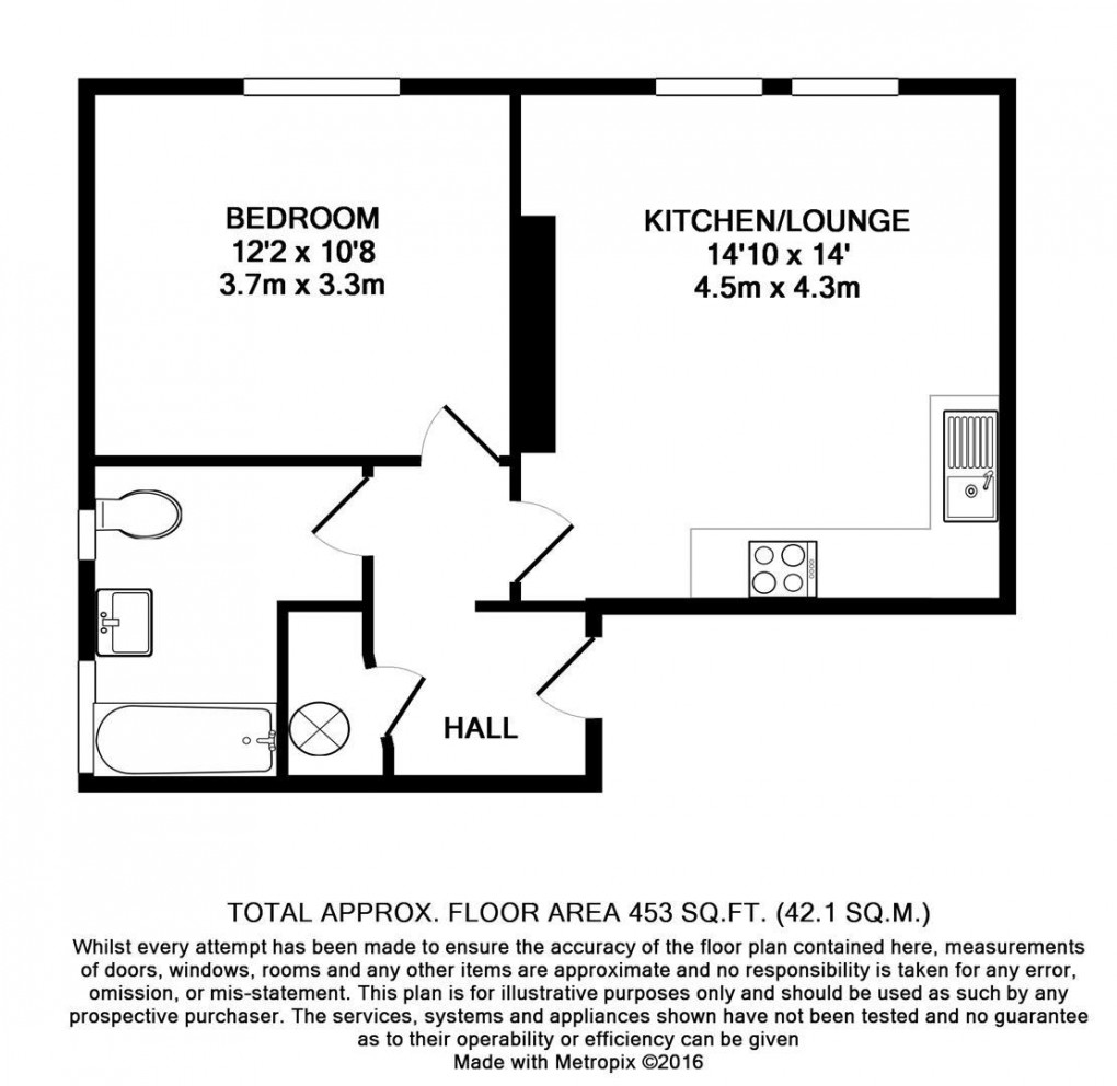 Floorplan for Fort Road, Newhaven