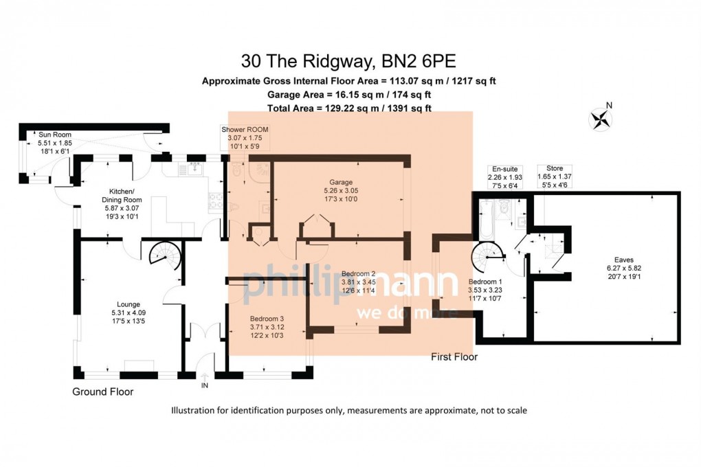 Floorplan for The Ridgway, Woodingdean, Brighton