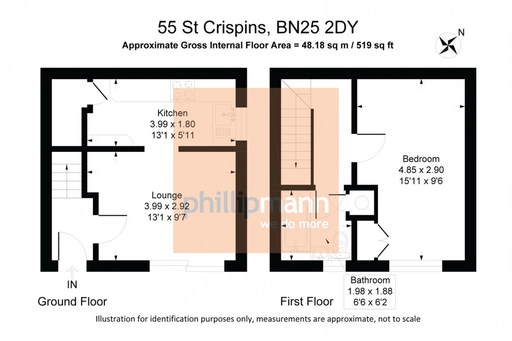 Floorplan for St. Crispians, Seaford