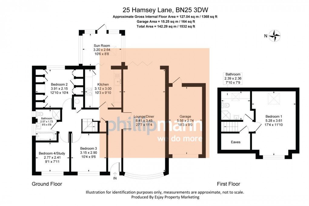 Floorplan for Hamsey Lane, Seaford