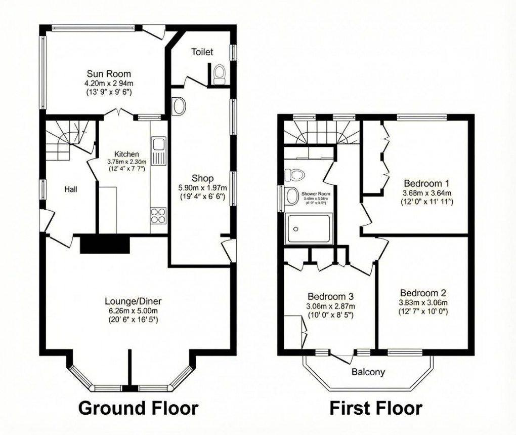Floorplan for Lewes Road, Newhaven