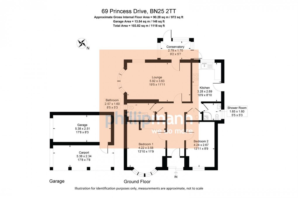 Floorplan for Princess Drive, Seaford