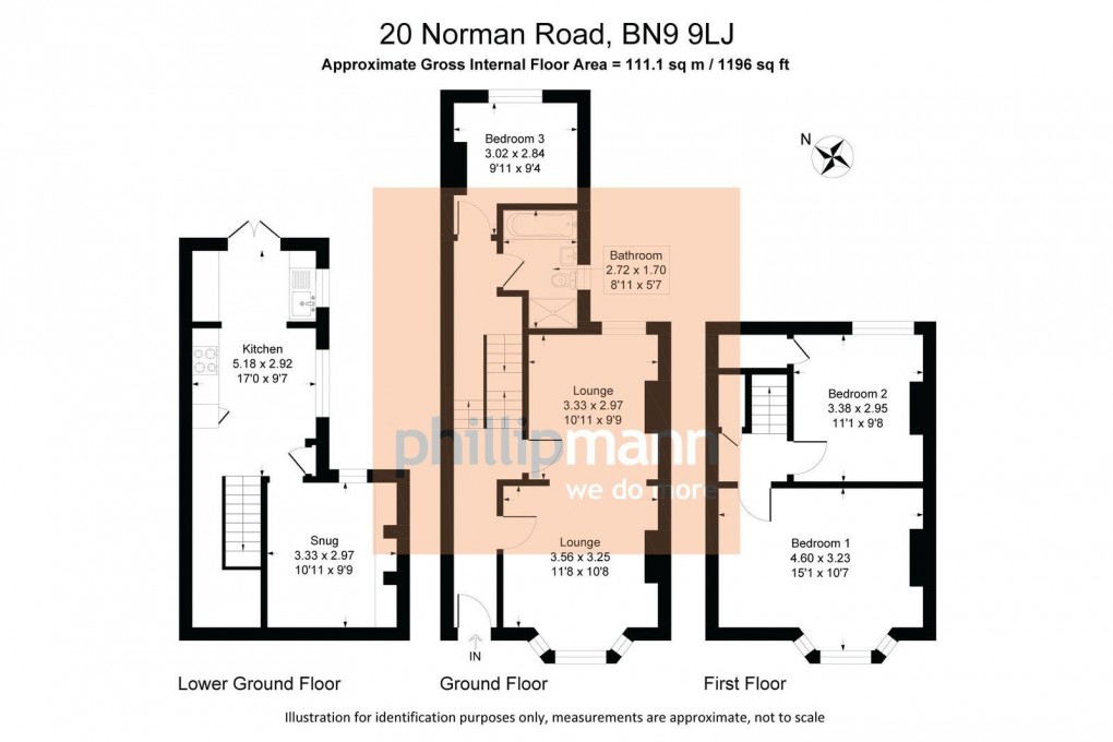 Floorplan for Norman Road, Newhaven