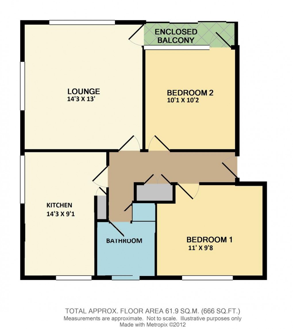 Floorplan for South Coast Road, Telscombe Cliffs, Peacehaven