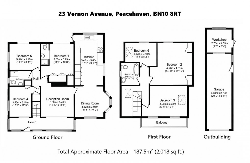 Floorplan for Vernon Avenue, PEACEHAVEN